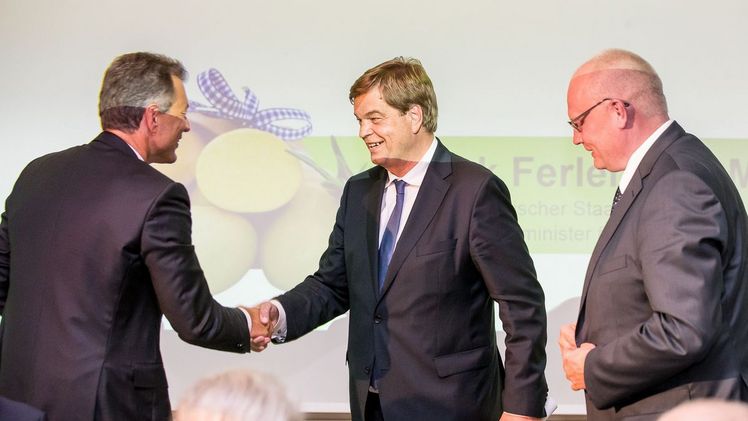 v.li.: Jörg Renatus, Enak Ferlemann, Jörg Eggers. Bild: Europlant.