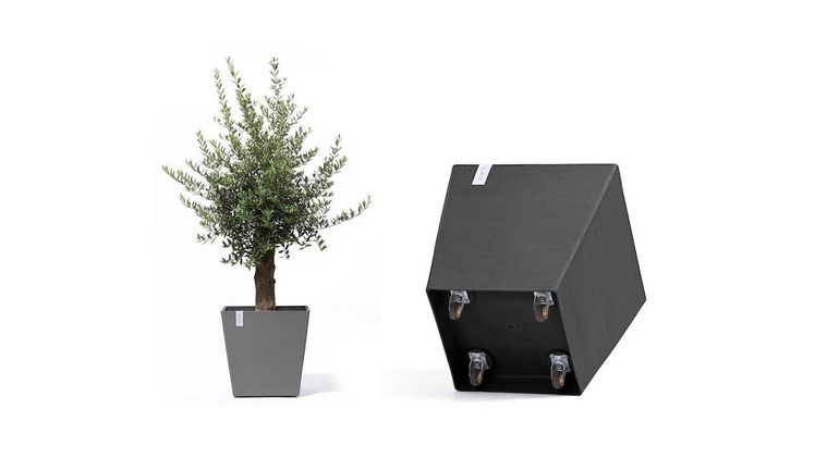 Funktional und klassisch: Ecopots Rotterdam mit integriertem Wasserreservoir und Rollen. Bild: Ecopots.