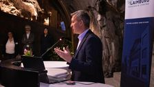 Luis Walcher, Landesrat für Landwirtschaft, während der Grußworte zur Eröffnung der Veranstaltung. Bild: © Laimburg Research Centre/agnese martinelli.