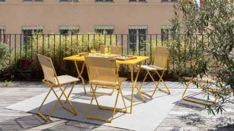 Balcony optimiert kleine Räume. Bild: Lafuma Mobilier.