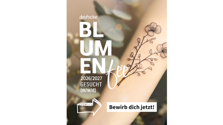 Neue Deutsche Blumenfee gesucht – Bewerbungsfrist bis 10. Juli. Bild: Bild: GMH.