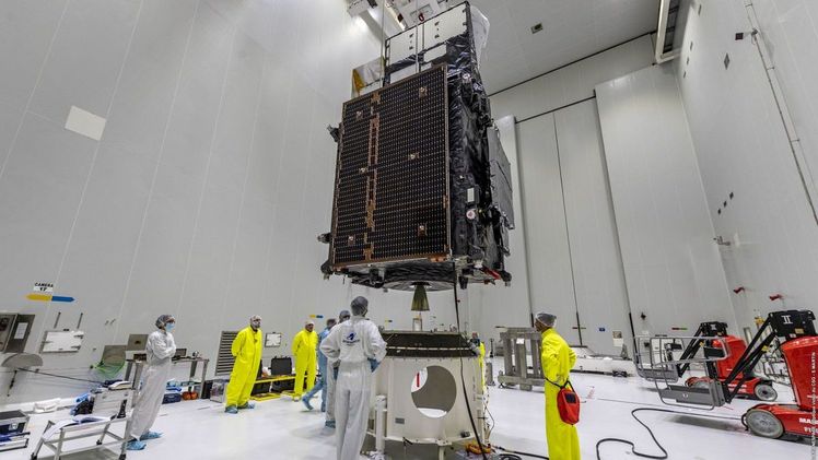 Montage des 1. Satelliten der MTG-Serie. Bild: © Eumetsat.
