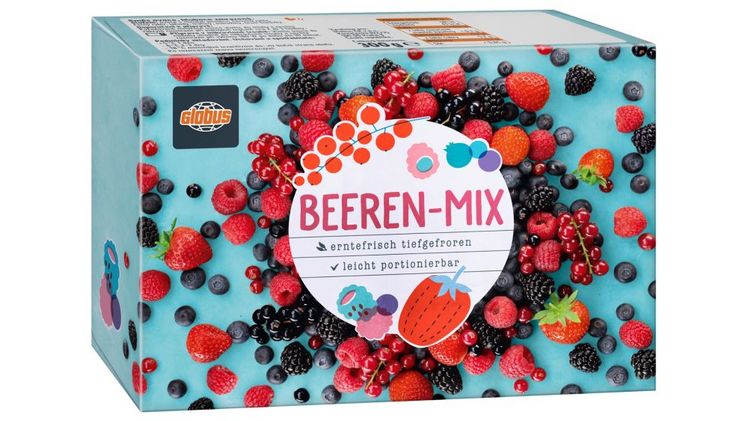GLOBUS ruft folgendes Produkt zurück: GLOBUS Beeren-Mix, tiefgekühlt, 300 g, EAN: 4304218430861, Mindesthaltbarkeitsdatum: 29.09.2027. Bild: © Globus Holding.