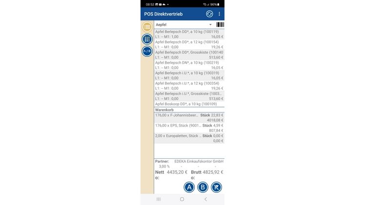 Screenshot POS Kasse. Bild: midcom.