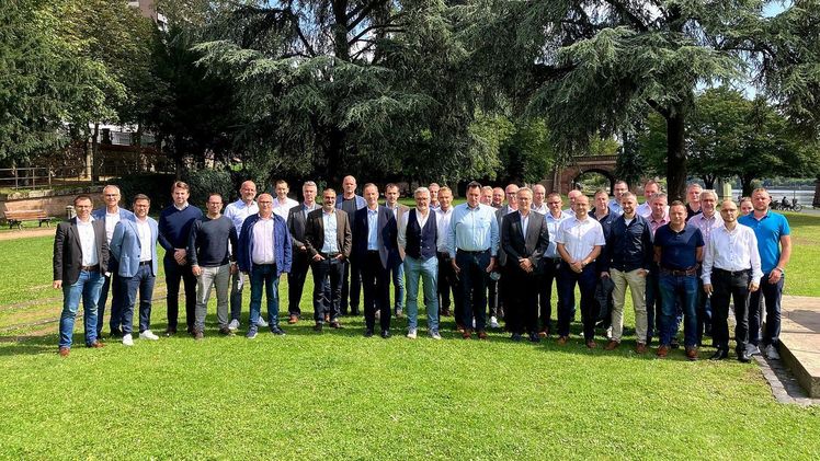 Die Mitglieder der Fachgruppe Galabau Anfang September 2021 in Frankfurt/Main. Bild: EUROBAUSTOFF.