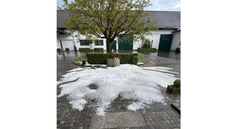 Hagel am 6. Mai 2026 in Oberösterreich. Bild: Österreichische Hagelversicherung.