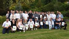 Gruppenbild mit den neuen Gärtnerinnen und Gärtnern der Region Osnabrück mit. Bild: VGL Niedersachsen-Bremen e.V. / Imma Schmidt.