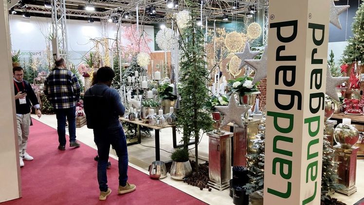 Erfolgreicher Messeneustart der Landgard-Deko & Floristikexpert*innen bei der Christmasworld 2023. Bild: Landgard.