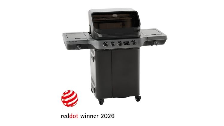 Der BLAZEFLAME von RÖSLE erhält den renommierten Red Dot Design Award. Bild: RÖSLE.
