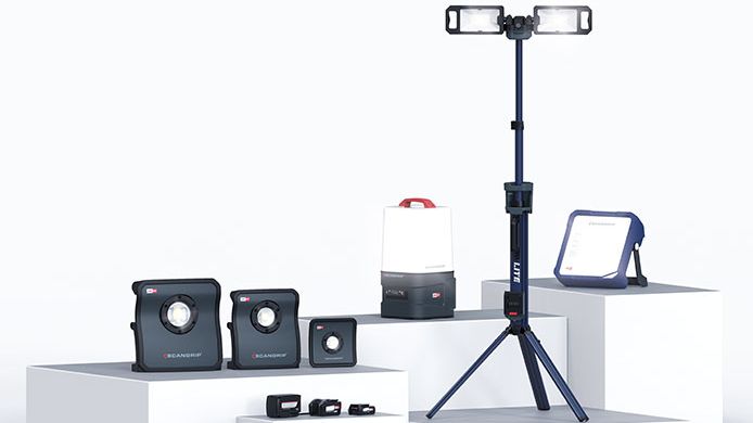 Die sechs neuen Arbeitsleuchten von SCANGRIP eignen sich also für die unterschiedlichsten Anwendungen und verfügen dabei über eine besonders hohe Leuchtkraft. Bild: SCANGRIP.