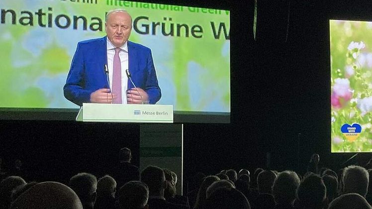 Bauernverbandspräsident zur Eröffnung der Internationalen Grünen Woche 2023. Bild: DBV.