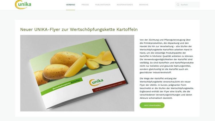 Der Relaunch der UNIKA-Homepage wurde von der Landwirtschaftlichen Rentenbank unterstützt. 