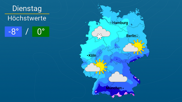 Wettervorschau (Screenshot 60-Sekunden-Wetter). Quelle: WetterOnline.