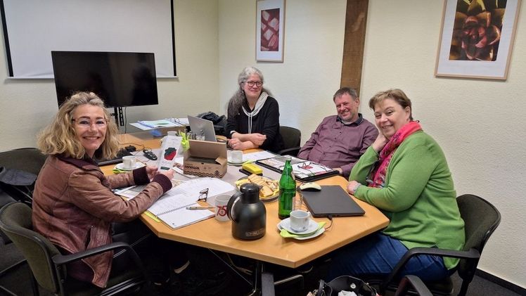 V.l.: Nicola Fink, Kerstin Dallmann, Gert Brümmel und Tina Steger. Bild: © FDF.