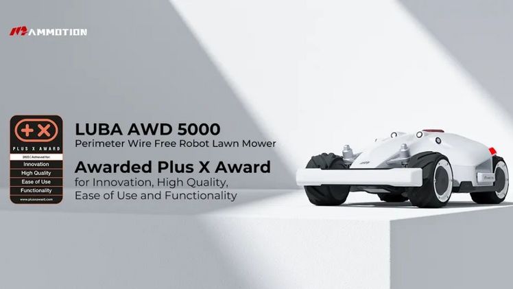 Rasenmähroboter LUBA AWD 5000 von Mammotion gewinnt den Plus X Award 2023. Bild: Mammotion.