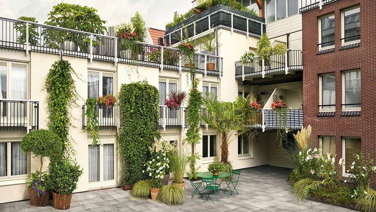 Die Idee hinter „Von Grau zu Grün“ ist, den Konsumenten die positive Wirkung von Grün zu vermitteln und sie zum Kauf von Outdoorpflanzen zu inspirieren. Bild: BBH.