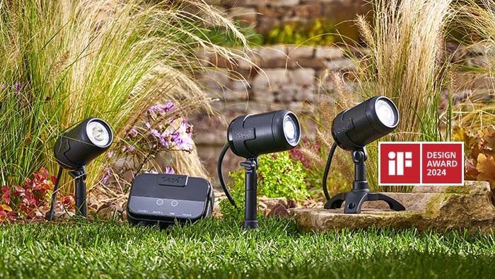Das  innovative Außenraum-Beleuchtungssystem LunAqua Connect. Bild: OASE. 
