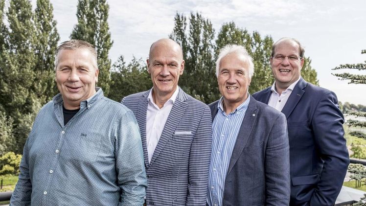 Vorstand und Management der Fusion von Best of Four und Van Nature. Von links nach rechts: Jan Oosterom, Ton van Dalen, Aad Sonneveld und Hans Prins. Bild: nature.nl.