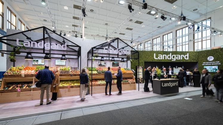 Landgard-Messestand auf der FRUIT LOGISTICA 2023. Bild: (c) Andreas Schwarz.