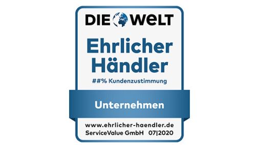 Die ServiceValue GmbH führt als unabhängiges Institut gemeinsam mit der WELT jährlich Kundenbefragungen zur Ehrlichkeit im Handel durch. Bild: ServiceValue GmbH.
