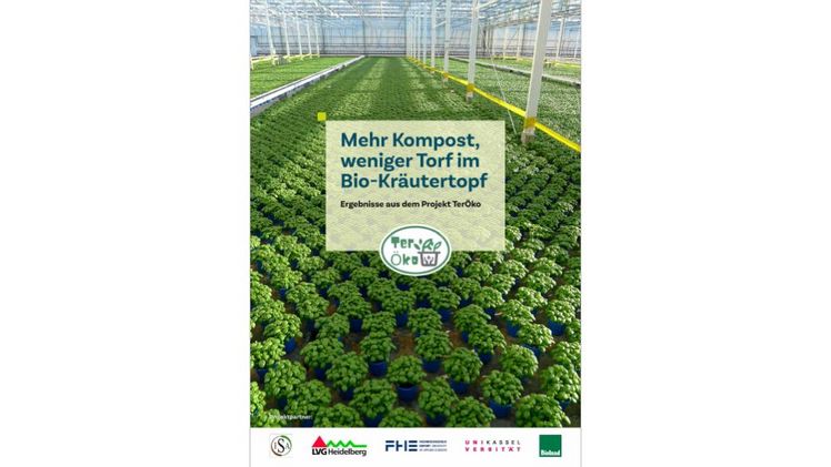 Titelbild des Merkblatt "Mehr Kompost, weniger Torf im Bio-Kräutertopf". Quelle: Bioland.