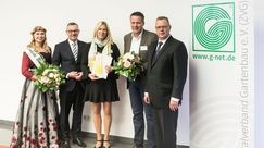 In der "Kategorie Kooperation/ Betriebsorganisation/ Unternehmenskonzepte" gewann die "Gärtnerei Anne Niemann", aus Petershagen in Kooperation mit dem Beratungsunternehmen „beyond Flora GmbH“ für die "Veggie Sisters". Bild: ZVG/ Thomas Rafalzyk.