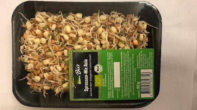 Regionaler Warenrückruf „Spossen-Mix Asia“ der Marke EDEKA Bio. Bild: EDEKA.