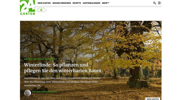Neues Portal 24garten.de. Screenshot: GABOT.