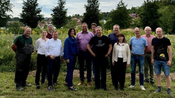 Austausch mit Ministerin Boos-John und Staatssekretär Malsch in Erfurt. Bild: Landesverband Gartenbau Thüringen.