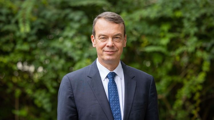 Zuversicht in wirtschaftlich schwierigen Zeiten: BGL-Präsident Lutze von Wurmb sieht in der "Jahrhundertaufgabe Klima- und Artenschutz" großes Auftragspotenzial für den GaLaBau. Bild: Paul-Philipp Braun/BGL. 