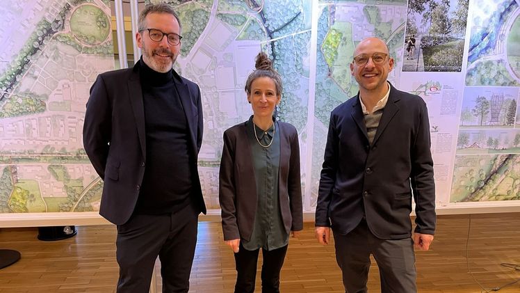 Von links Norman Harzer, Nina Dvorak und Stefan Grieger. Bild: Petra Pintscher.