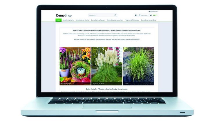 Gartencenter Onlineshop leicht gesagt - und getan. Bild: PFS Gartenwelten.