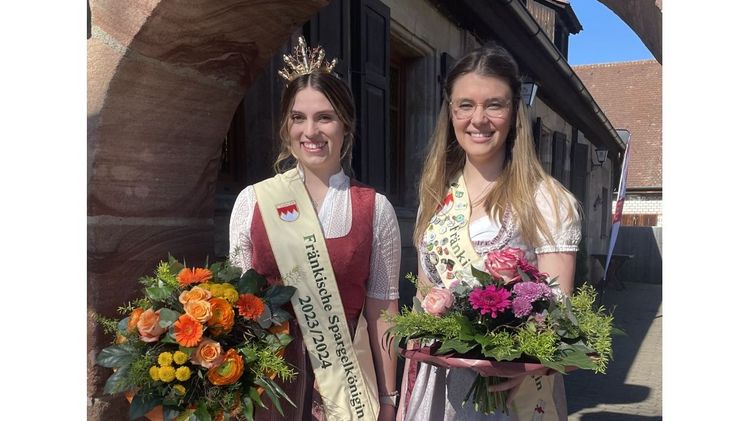 Veronika Hussnätter aus Mittelfranken ist neue Fränkische Spargelkönigin. Bild: bbv.