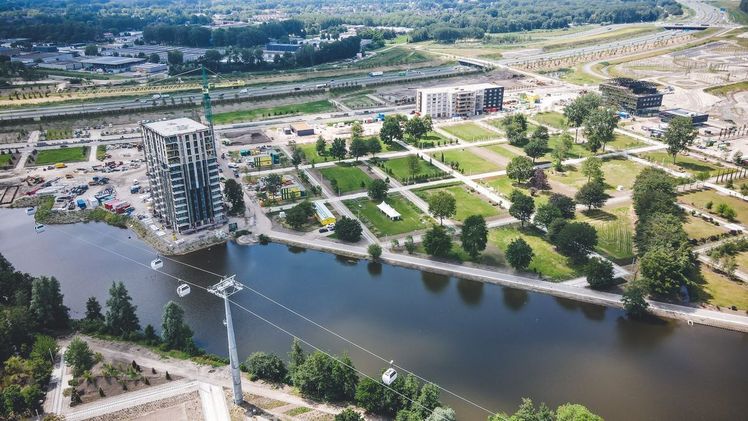 Die Floriade Expo 2022 folgt einem Masterplan des Architekten Winy Maas und seinem Büro MVRDV. In Almere ging es um den Entwurf einer Landschaft, die nach dem Event ein nachhaltiges Wohngebiet werden wird. Bild: floriade.com. (Floriade Expo 2022)