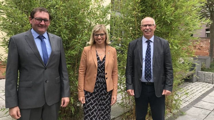 Oliver Beitzel, Ute Volquardsen und Gerhard Schwetje. Bild: VLK/Bajorat.