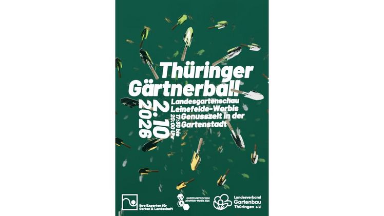Einladung zum Gärtnerball am 02.10.2026 auf der Landesgartenschau Leinefelde-Worbis. Bild: FGL H-T.