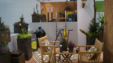 Die POS Green Solution Insel Living with plants zeigte aktuelle, innovative Lösungen für das pflegeleichte Leben mit Pflanzen. Bild: GABOT.