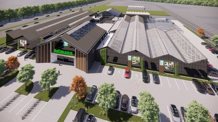 Das neue Ostmann-Gartencenter in Emden. Bild: Blumen Ostmann GmbH.