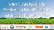 Der Stand der Bayerischen Kartoffel ist längst zu einem Treffpunkt auf der FRUIT LOGISTICA für die gesamte Kartoffelbranche geworden. Bild: © BBV.