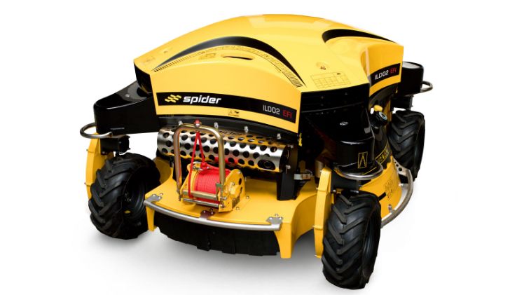 Leistungsstarke Großflächen- und Böschungsmäher - Spider ILD02 EFI und Spider 2SGS EFI. Bild: Rumsauer GmbH.