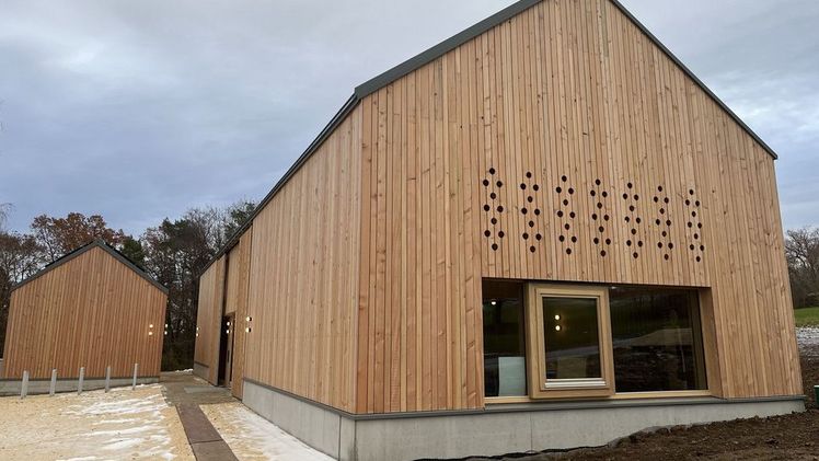 Der neue LOGL-Standort ist ein innovativer Holzbau. Bild: MLR.