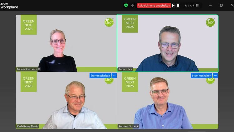 Die Premiere des Online-Events Green Next 2025 ist erfolgreich verlaufen. Bild: Beratung 360 Grad.