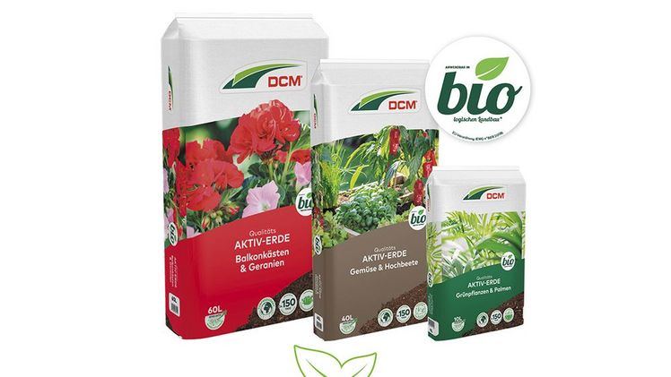 Die DCM Aktiv-Erden sind mit einem rein organischen 150 Tage Langzeitdünger aufgedüngt. Bild: DCM.