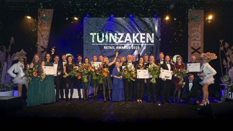 Die Gewinner des TuinZaken Retail Awards 2019. Foto: Robert Modderkolk Fotografie.