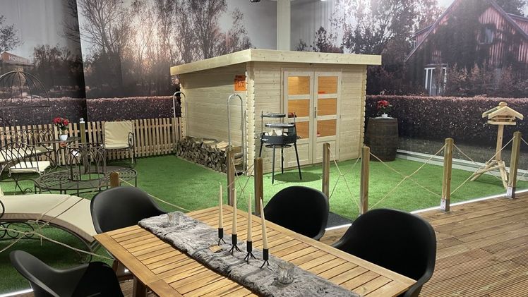 Innenansicht des Projektgartens. Bild: © HORNBACH.