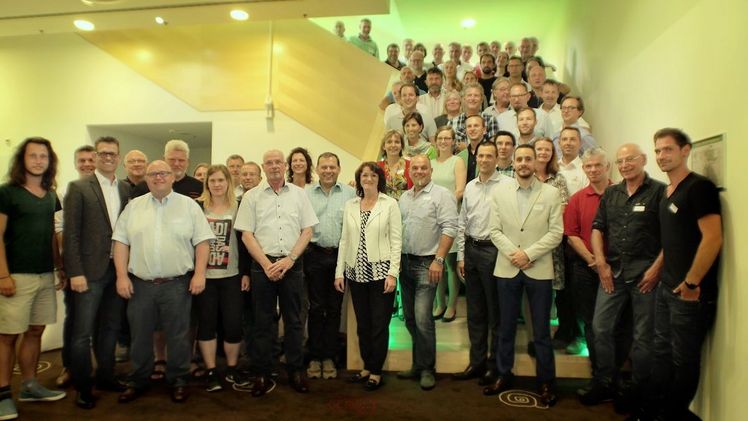 Der Vorstand der FBB geht gestärkt ins Jahr 2017/18. (v.l.n.r.): Nicole Pfoser, Gerd W. Vogt, Thomas Pfeiffer, Dr. Gunter Mann, Peter König, Bernd W. Krupka. Bild: FBB. 