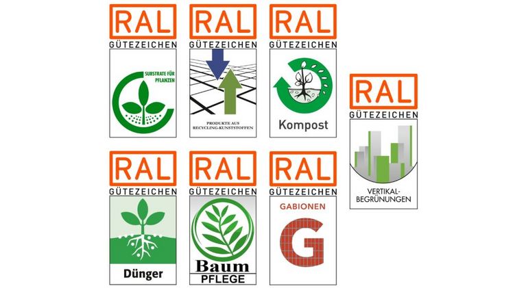 Collage der RAL Gütezeichen. Grafik: RAL. 
