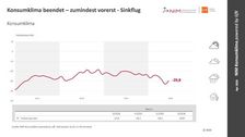 Die Entwicklung des Konsumklimaindikators im Verlauf der letzten Jahre. Grafik: NIM.
