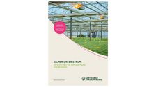 Der neue Beitrag zur Betriebssicherheit Nr. 39 "Sicher unter Strom" informiert über typische Brandursachen im Zusammenhang mit elektrischen Anlagen und zeigt, wie Gartenbaubetriebe wirksam vorbeugen können. Bild: © Gartenbau-Versicherung 2026.