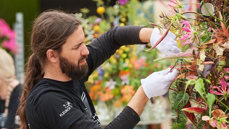 Christopher Ernst, Deutscher Meister der Floristen. Bild: Fleurop.